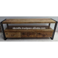 Vintage Shabby Chic Tv Stand avec tiroir